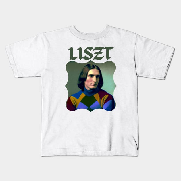 LISZT Kids T-Shirt by Cryptilian